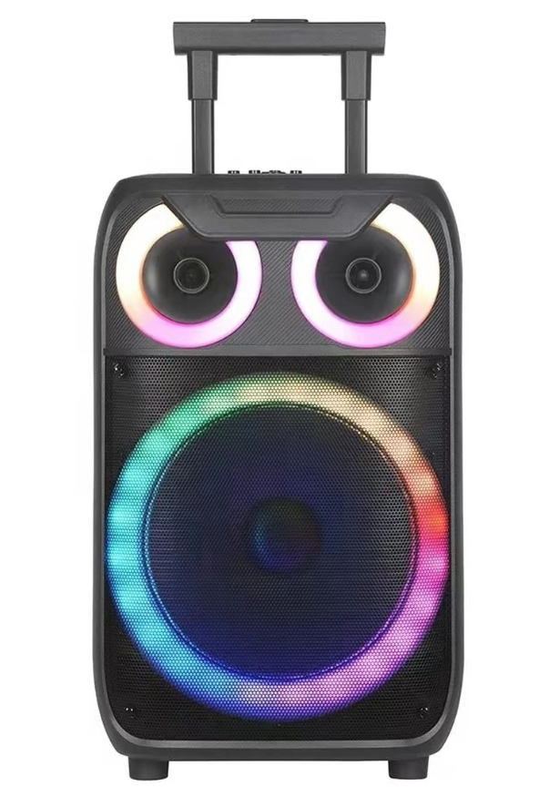 Boxa portabila troliu Andowl Q YX8000 iluminare RGB telecomanda microfon